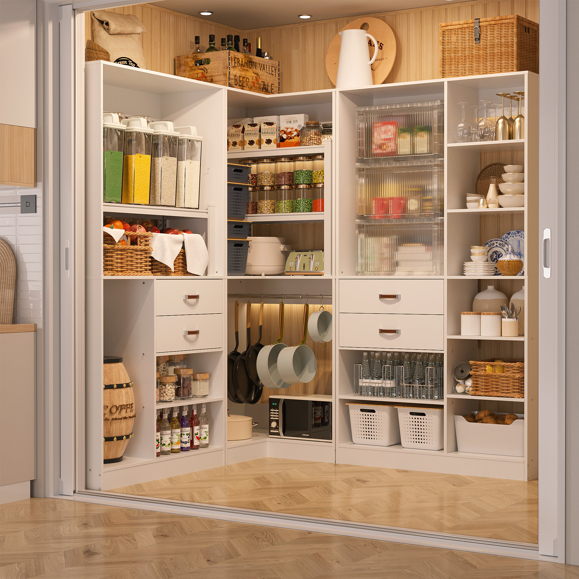 w closet - かんな様 Rebrilliant Natashia 71'' - 110'' W Freestanding Closet System